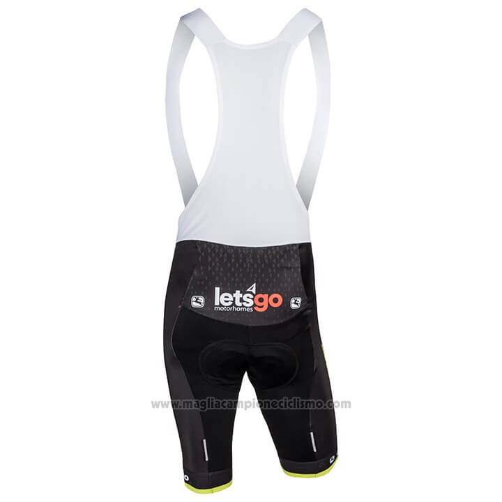 2018 Abbigliamento Ciclismo Mitchelton Scott Campione Europa Manica Corta e Salopette